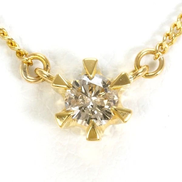 NECKLACE K18/YELLOW GOLD: Necklace K18/Yellow Gold Brand: No Brand Type/Style: Necklace Material: K18/Yellow Gold, Main Stone Natural Color: Yellow Gold Size: Top: Total length around 6 x 0.2" (Top and chain are not