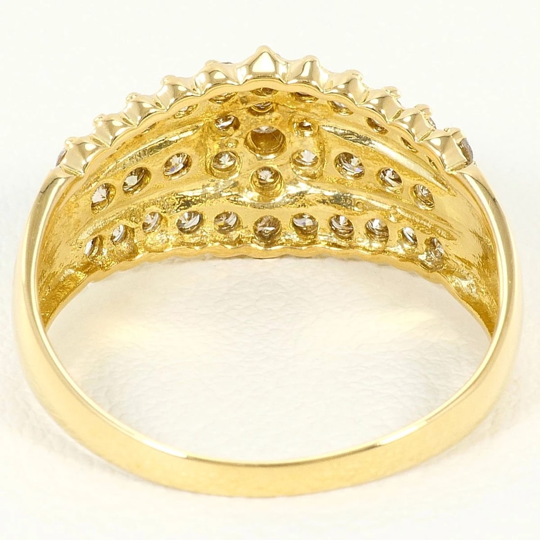 K18 GOLD RING DIAMOND - 4