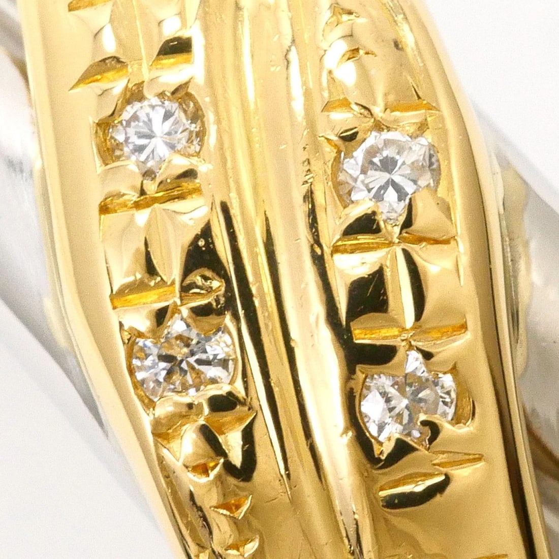 PT900 K18 RING DIAMOND - 2