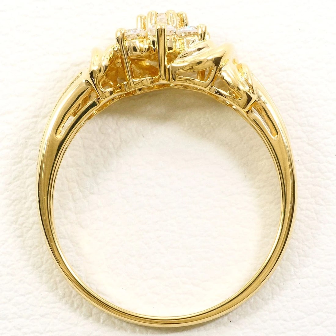 K18 GOLD RING DIAMOND - 3
