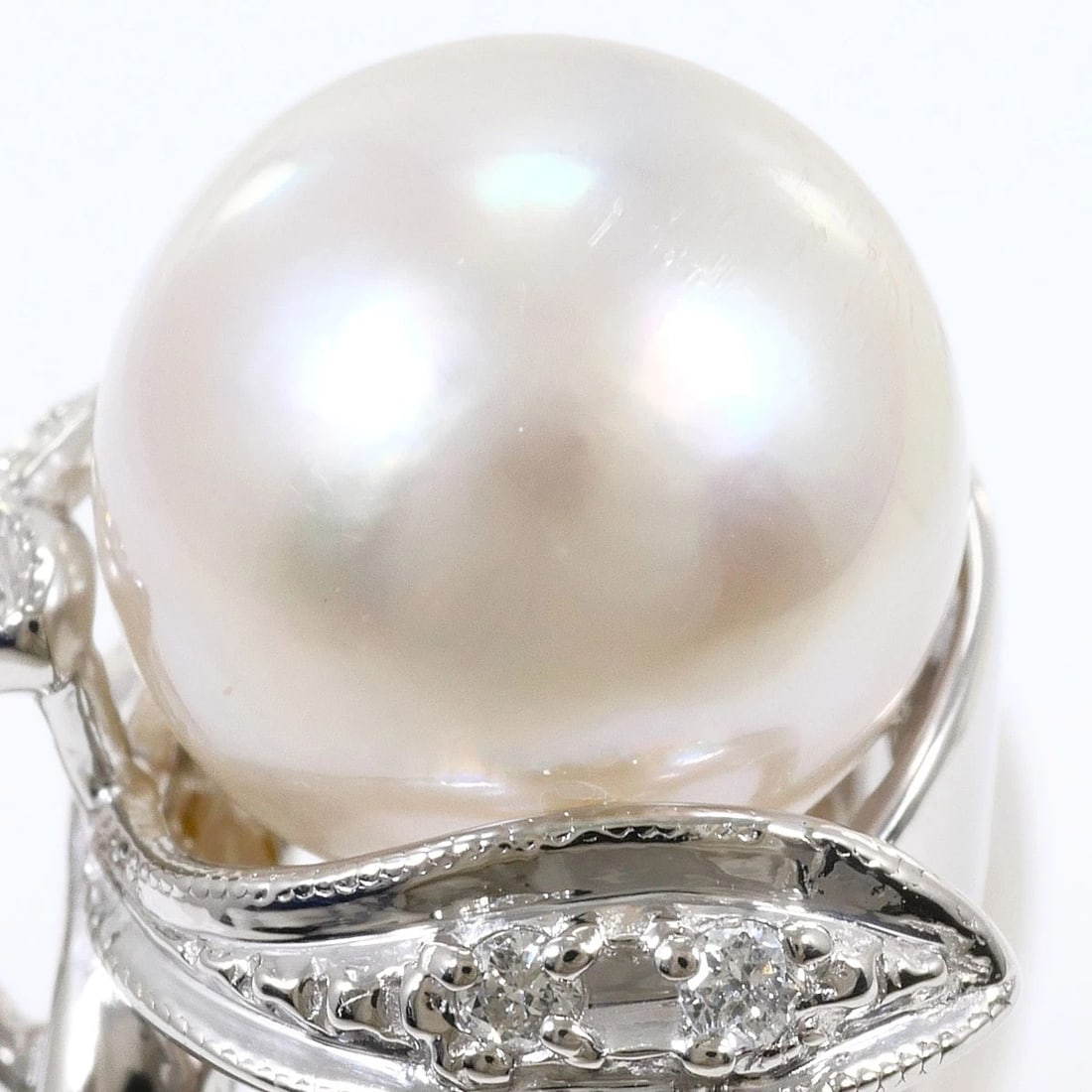 PT900 PLATINUM RING AKOYA PEARL - 2