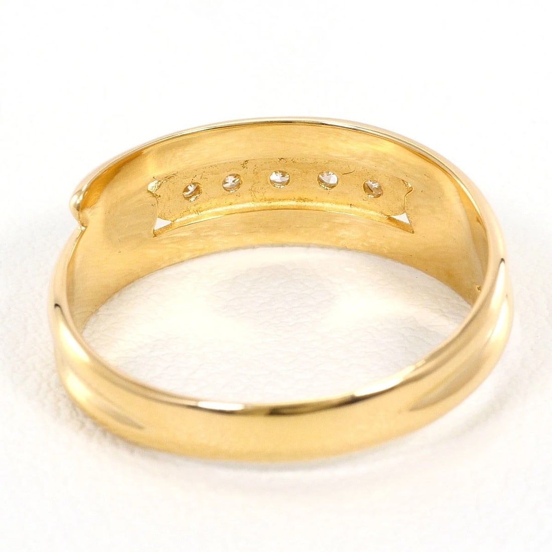 K18 GOLD RING DIAMOND - 4