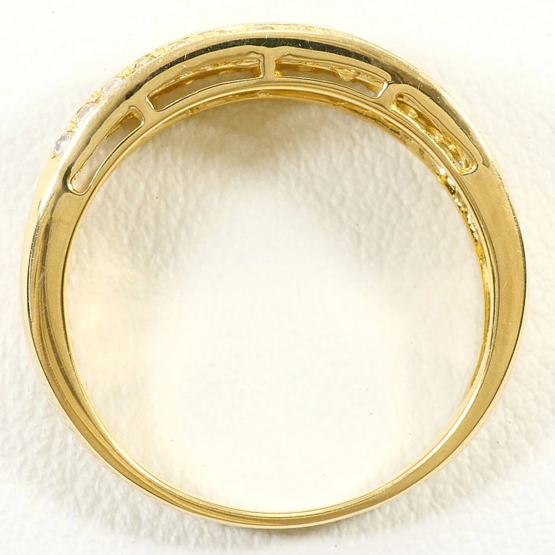 K18 GOLD RING DIAMOND - 3