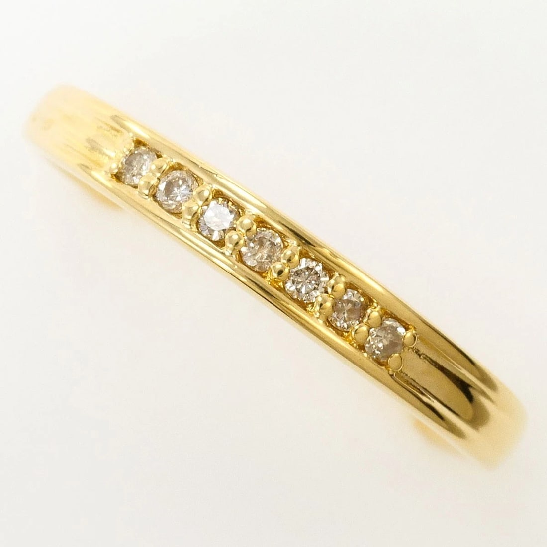 K18 GOLD RING DIAMOND: K18 gold Ring Diamond Brand: No Brand Type/Style: Ring Material: K18 Gold, Main Stone Natural Color: None Size: US 7 1/4 Accessories: None Accessories Notice: When purchasing pre-owned goods, please