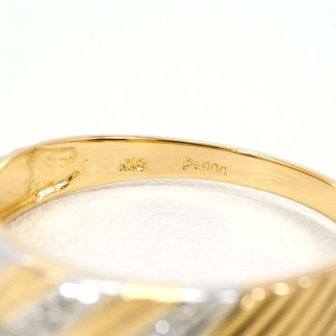 PT900 K18 RING DIAMOND - 4