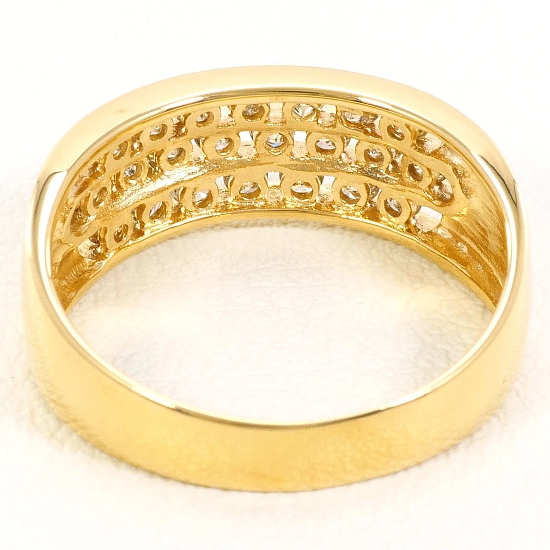 K18 GOLD RING DIAMOND - 4
