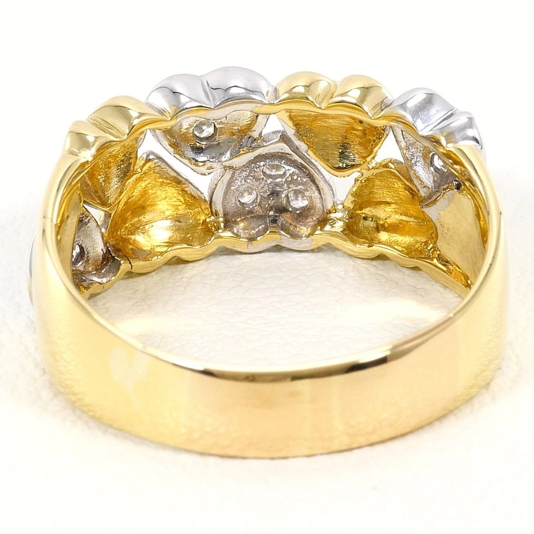 K18 GOLD RING DIAMOND - 4