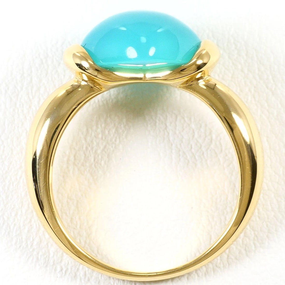 K18 GOLD RING CHALCEDONY - 3