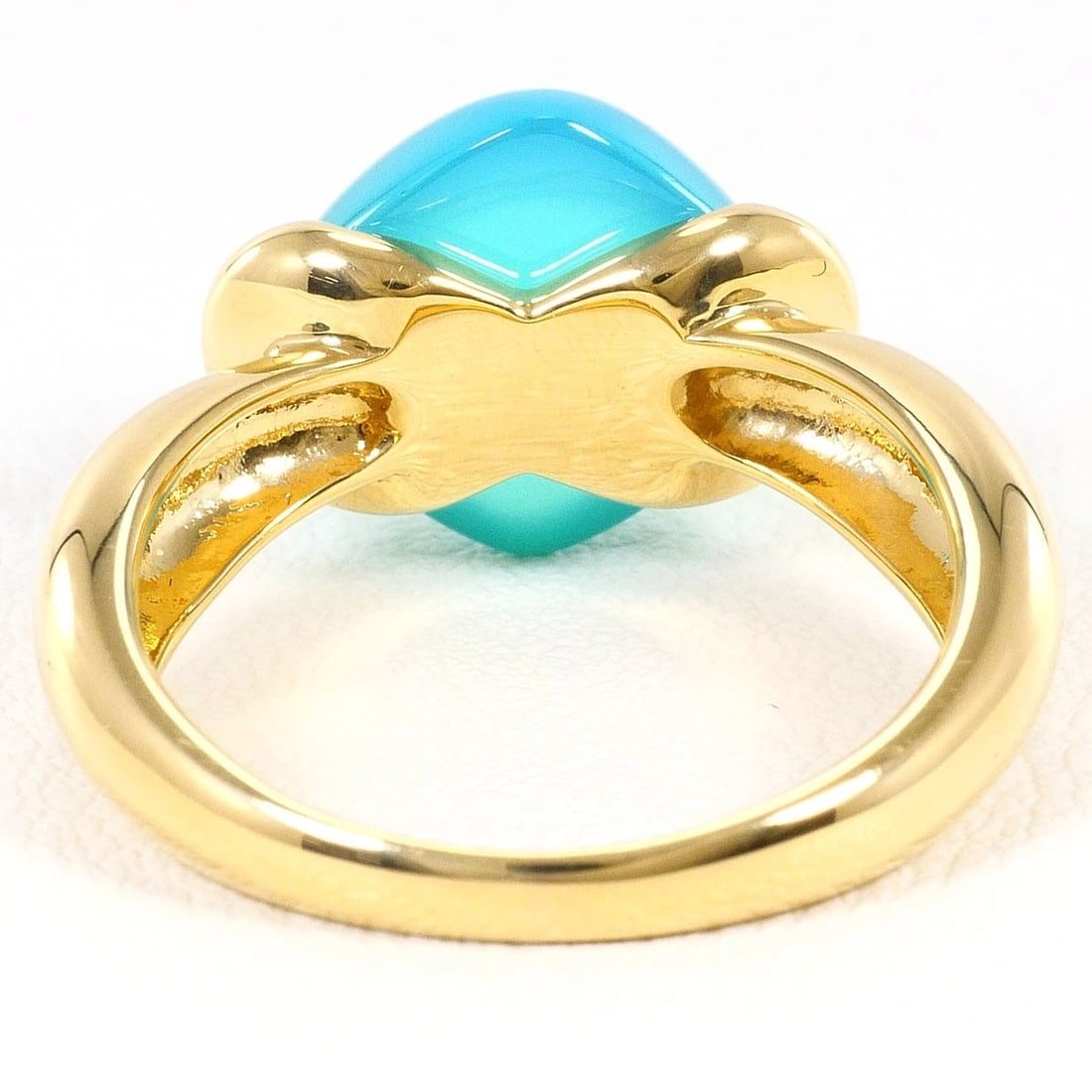 K18 GOLD RING CHALCEDONY - 4