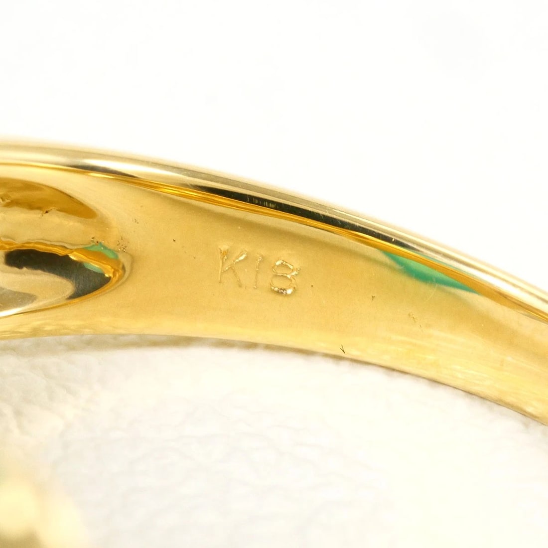 K18 GOLD RING CHALCEDONY - 5