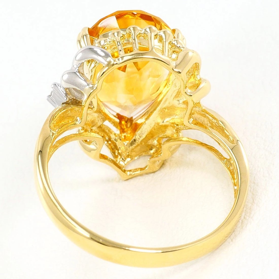 PT900 K18 RING CITRIN - 2