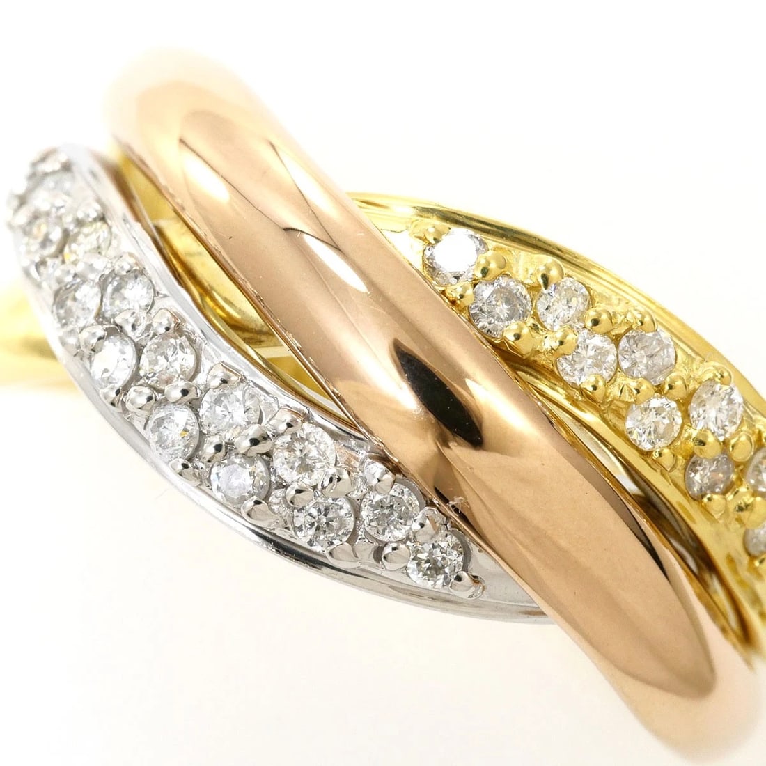 PT900 K18 RING DIAMOND - 2