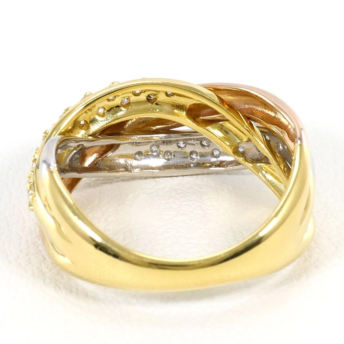 PT900 K18 RING DIAMOND - 4