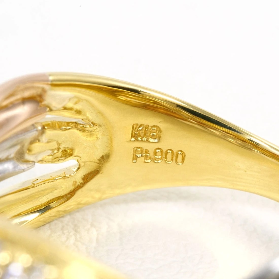 PT900 K18 RING DIAMOND - 5