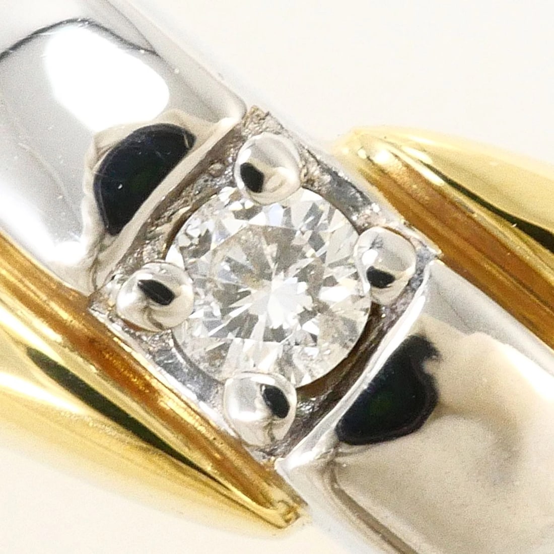 PT900 K18 RING DIAMOND - 2