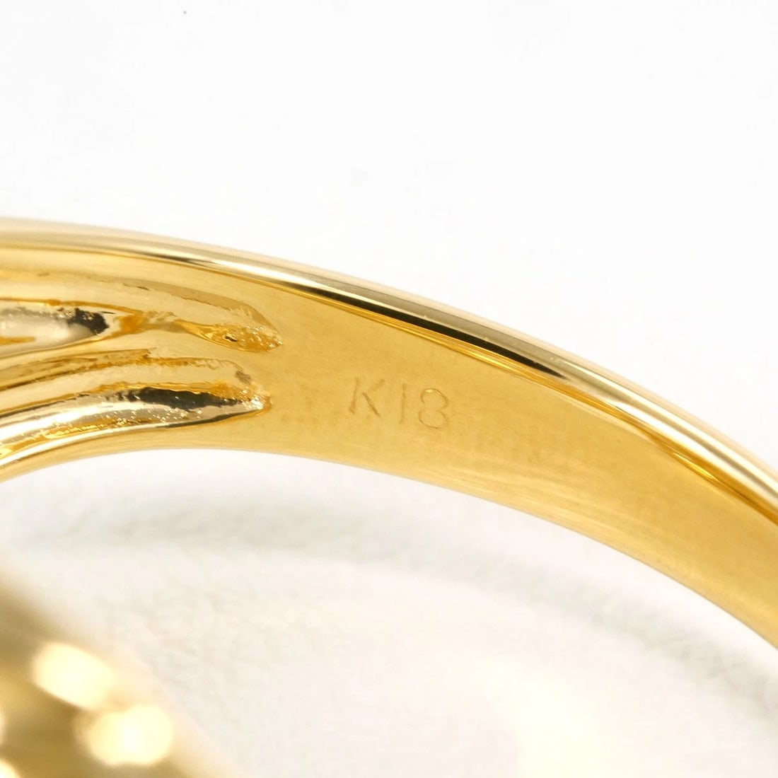 K18 GOLD RING DIAMOND - 5