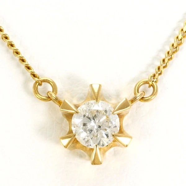 NECKLACE K18/YELLOW GOLD: Necklace K18/Yellow Gold Brand: No Brand Type/Style: Necklace Material: K18/Yellow Gold, Main Stone Natural Color: Yellow Gold Size: Top: Total length around 7 x 0.3" (Top and chain are not