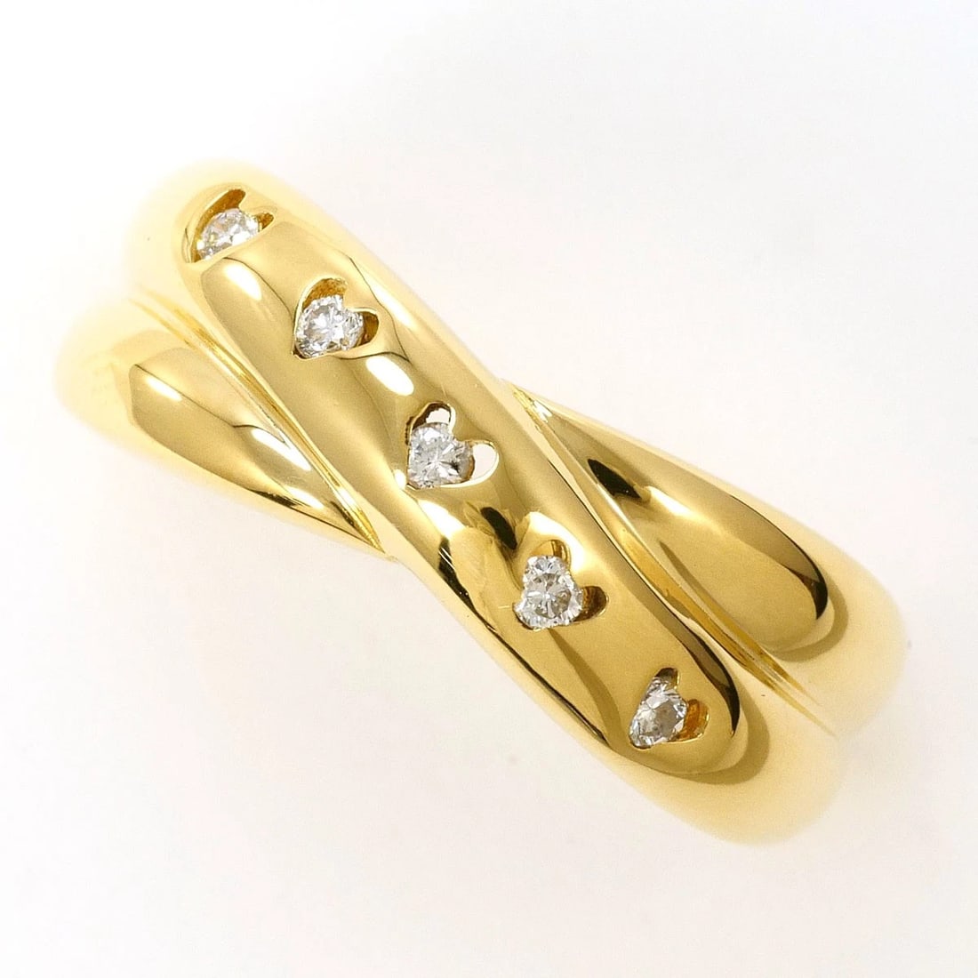 K18 GOLD RING DIAMOND: K18 gold Ring Diamond Brand: No Brand Type/Style: Ring Material: K18 Gold, Main Stone Natural Color: None Size: US 6 1/2 Accessories: None Accessories Notice: When purchasing pre-owned goods, please