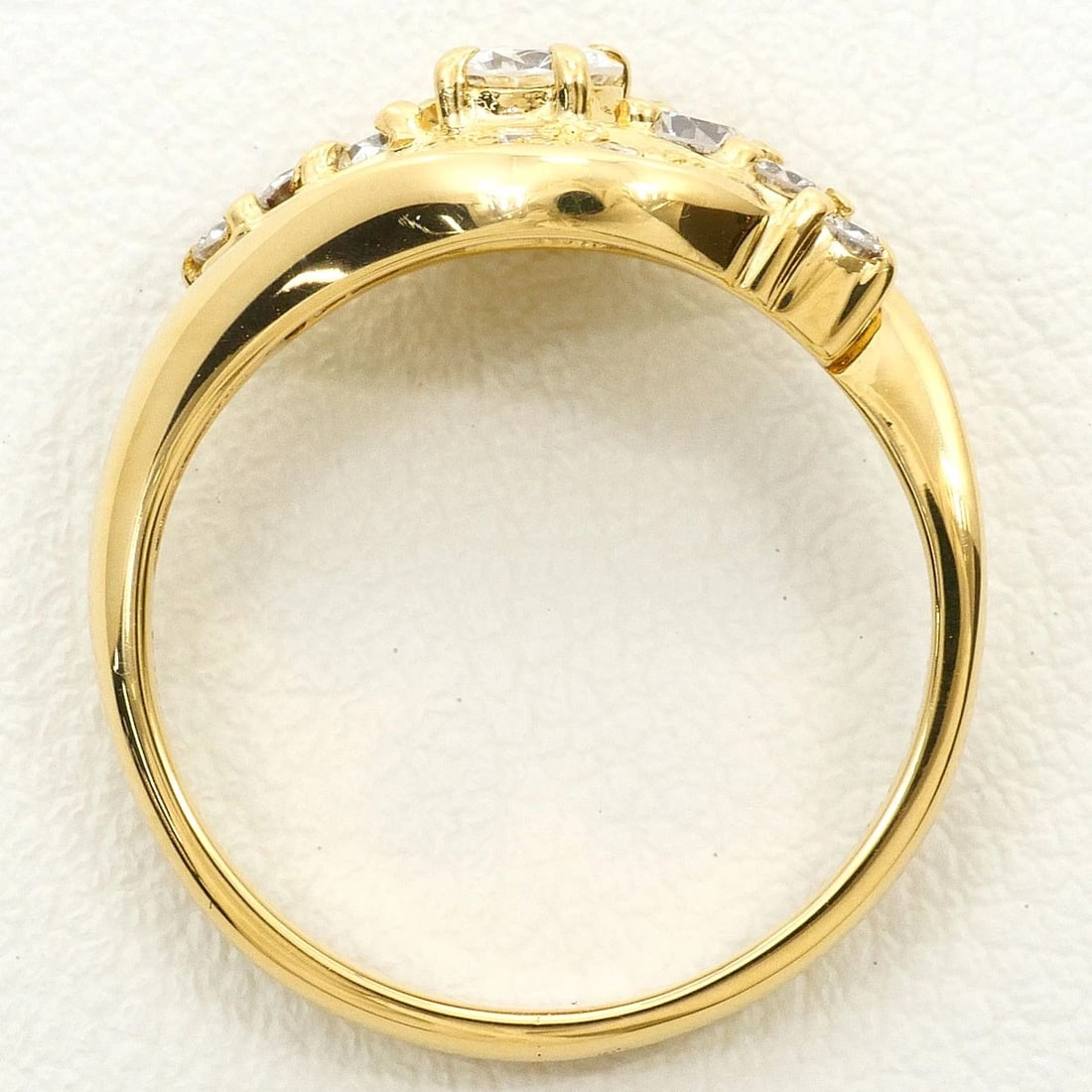 K18 GOLD RING DIAMOND - 3