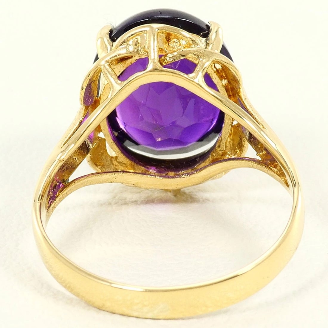 K18 GOLD RING AMETHYST - 3