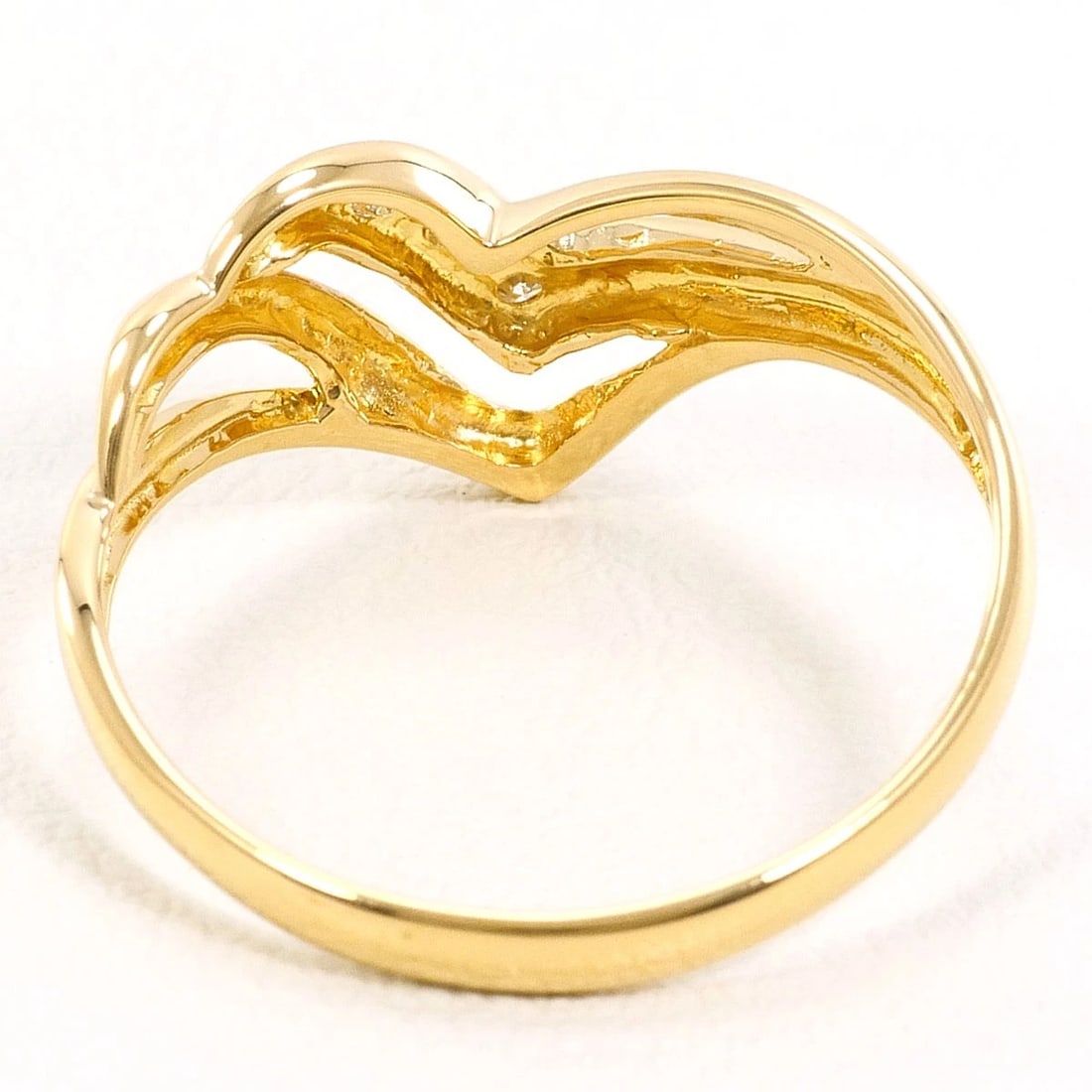 K18 GOLD RING DIAMOND - 3