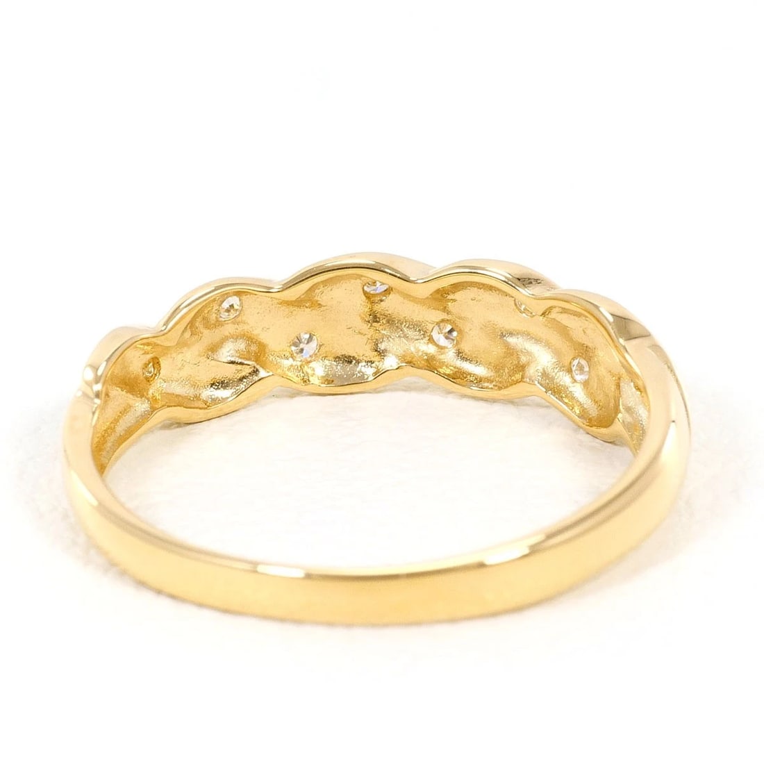 K18 GOLD RING DIAMOND - 3