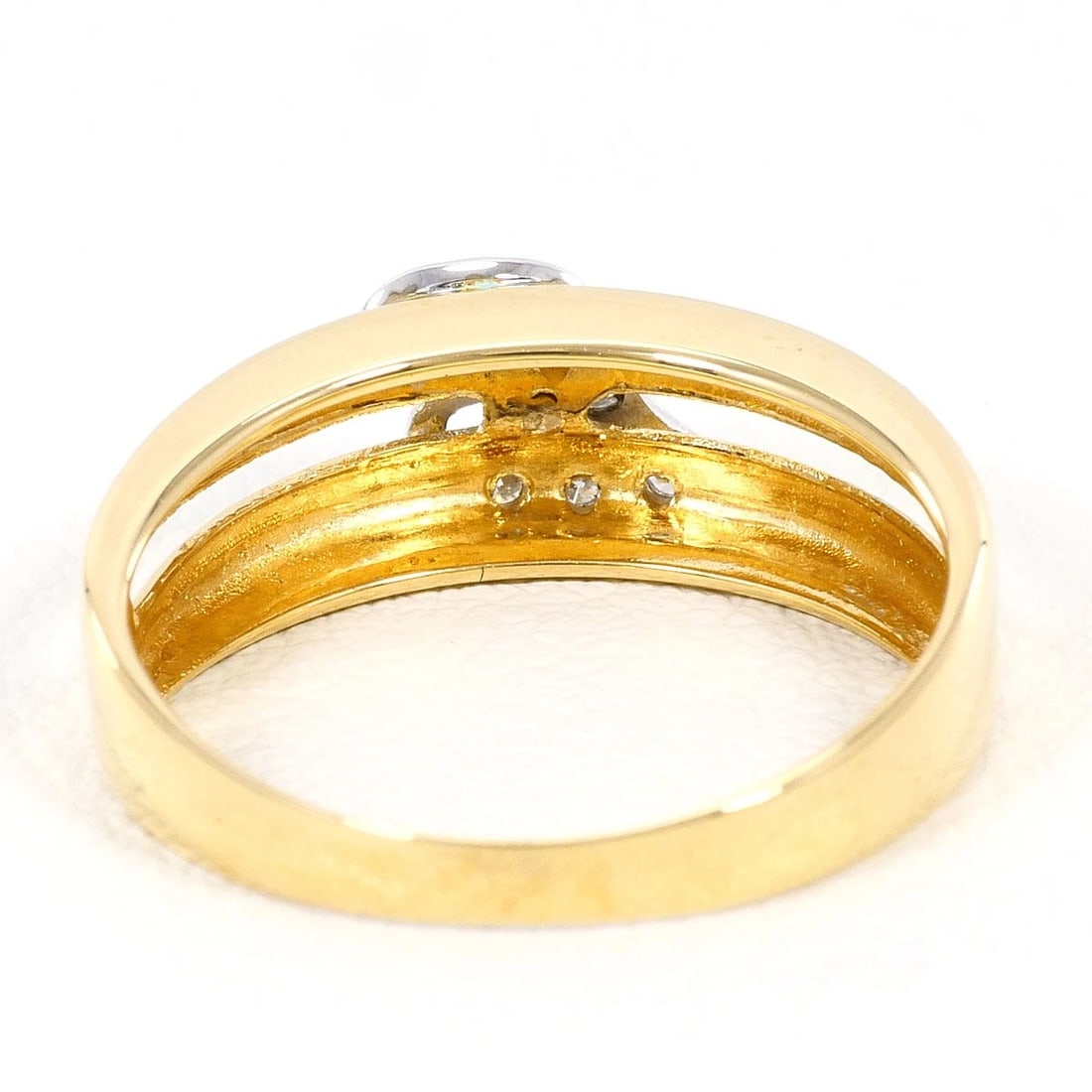 K18 GOLD RING DIAMOND - 3
