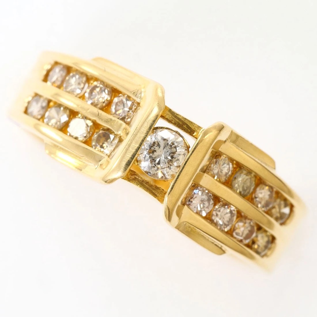 K18 GOLD RING DIAMOND - 2