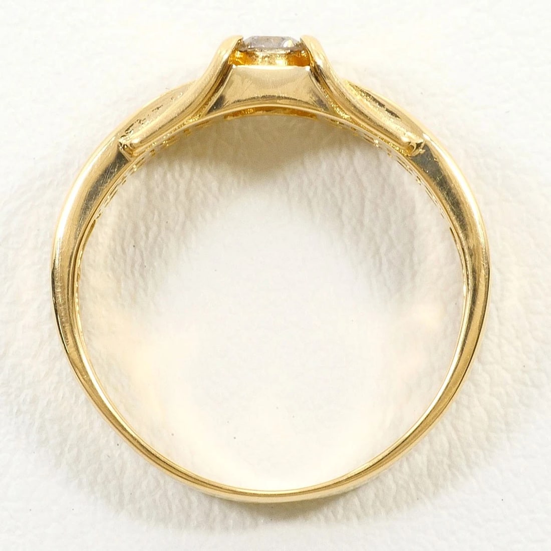 K18 GOLD RING DIAMOND - 3