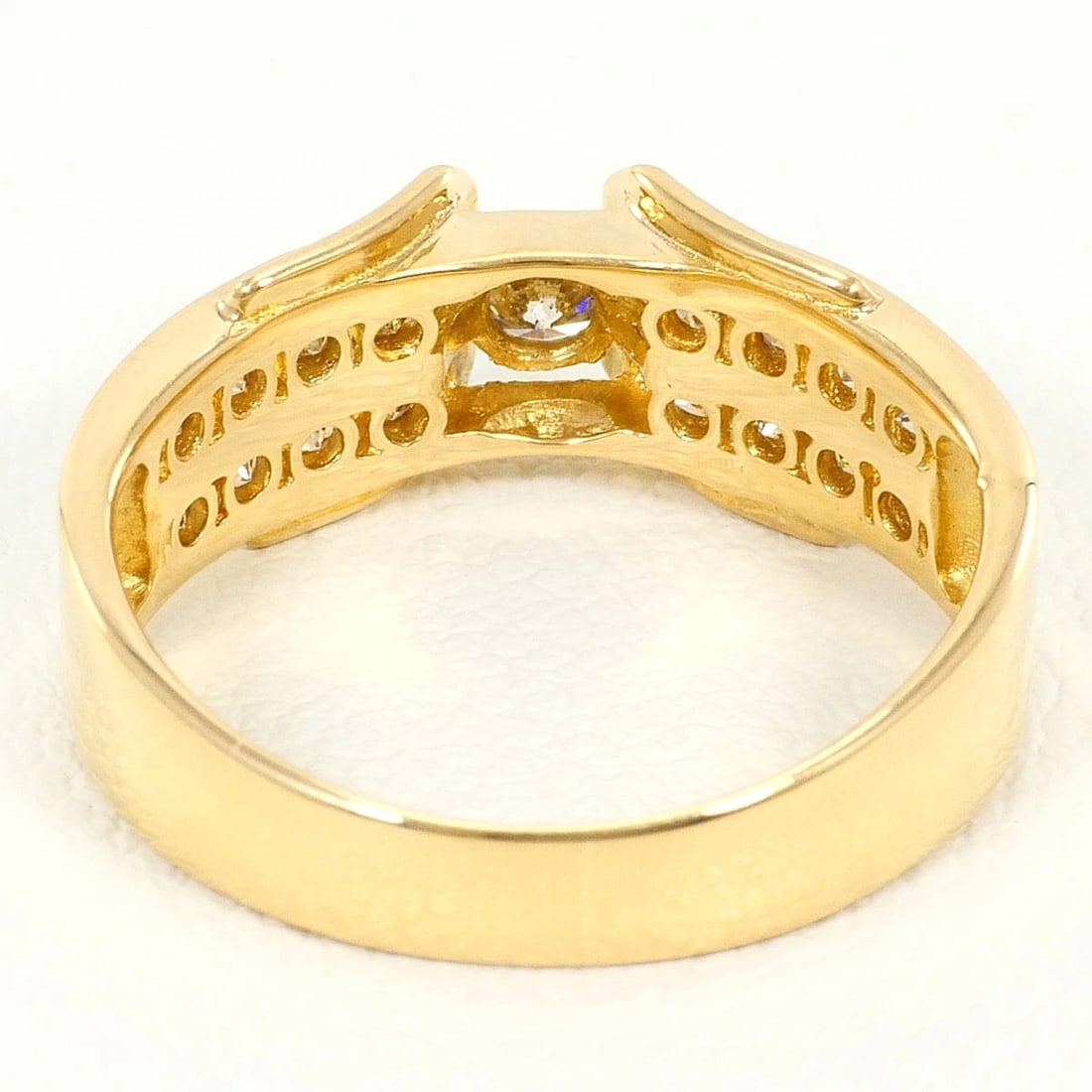 K18 GOLD RING DIAMOND - 4