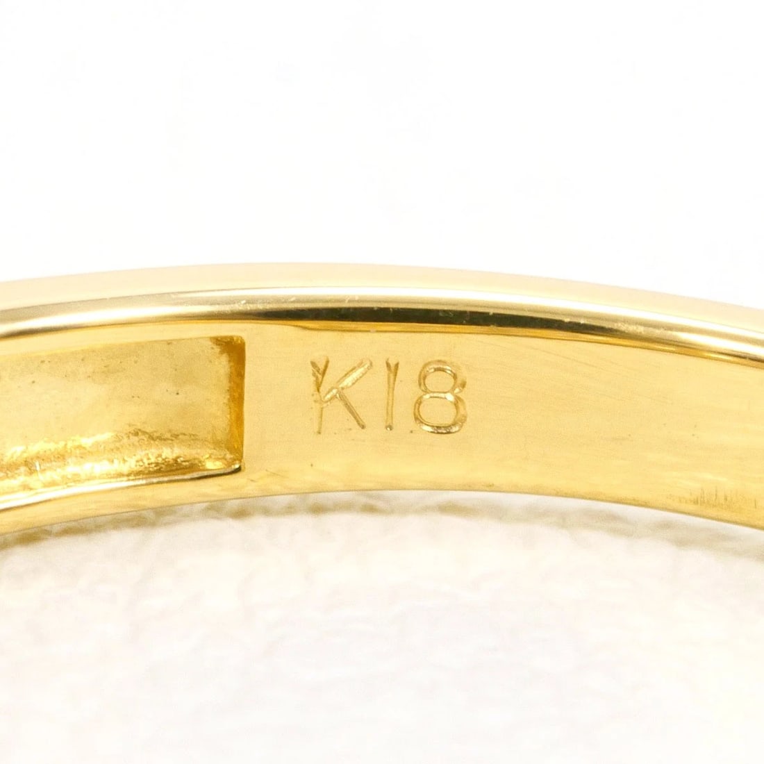 K18 GOLD RING DIAMOND - 4