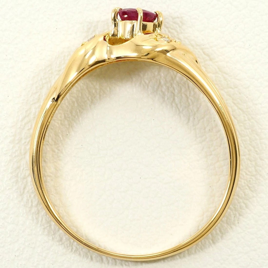K18 GOLD RING RUBY - 2