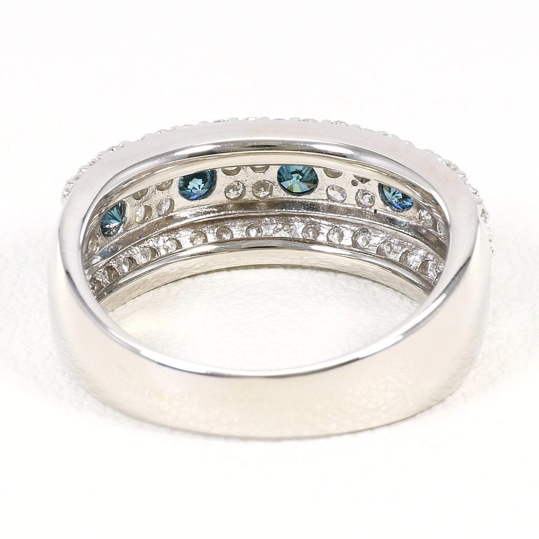 PT900 RING BLUE DIAMOND - 4