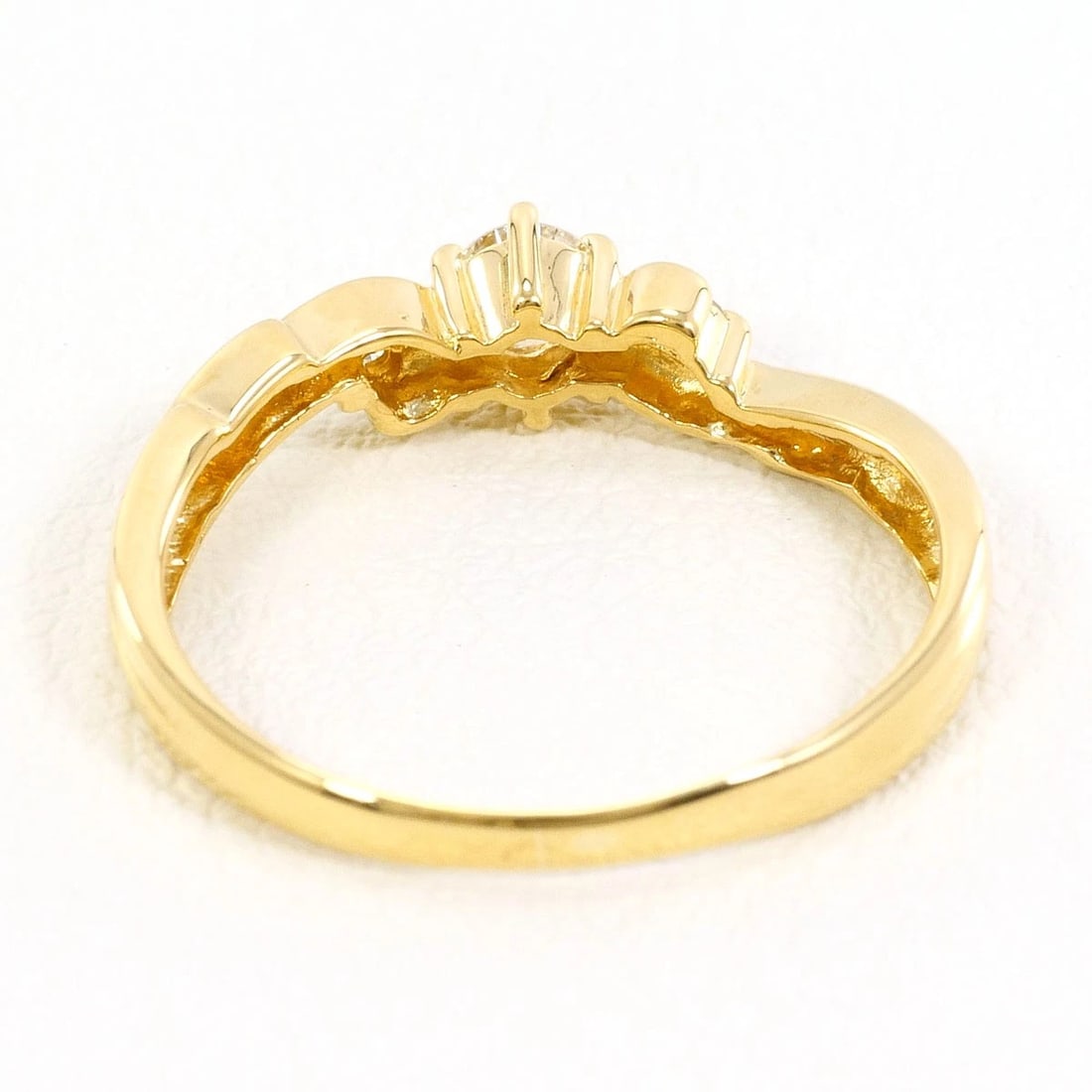 K18 GOLD RING DIAMOND - 3