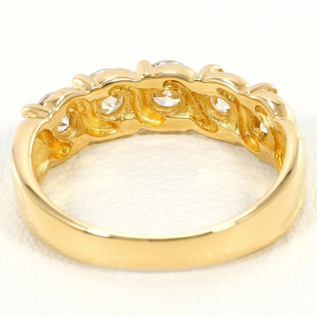 K18 GOLD RING DIAMOND - 4