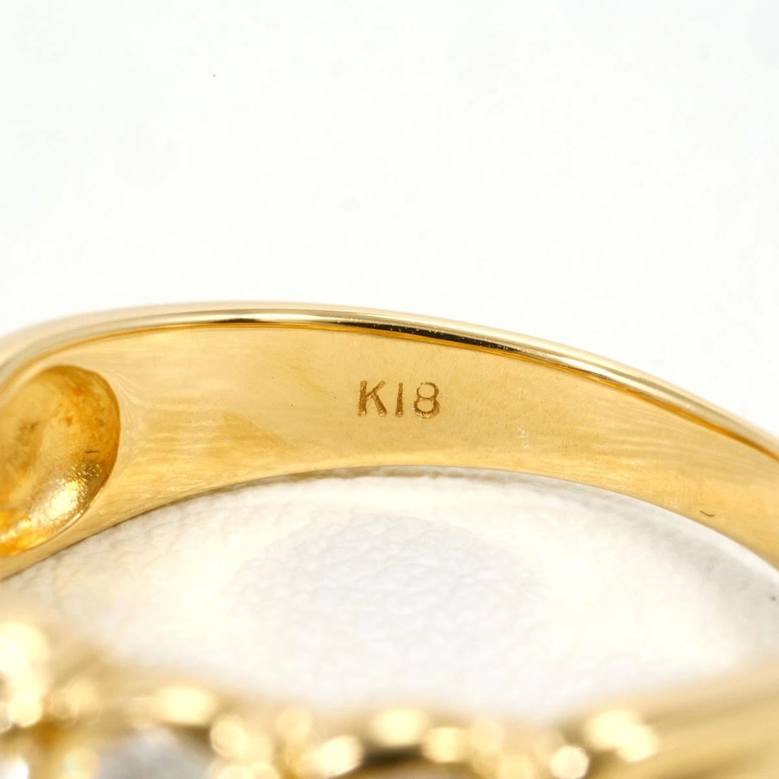 K18 GOLD RING DIAMOND - 5