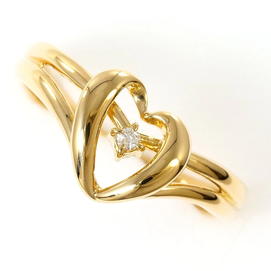 K18 GOLD RING DIAMOND: K18 gold Ring Diamond Brand: No Brand Type/Style: Ring Material: K18 Gold, Main Stone Natural Color: None Size: US 7 Accessories: None Accessories Notice: When purchasing pre-owned goods, please