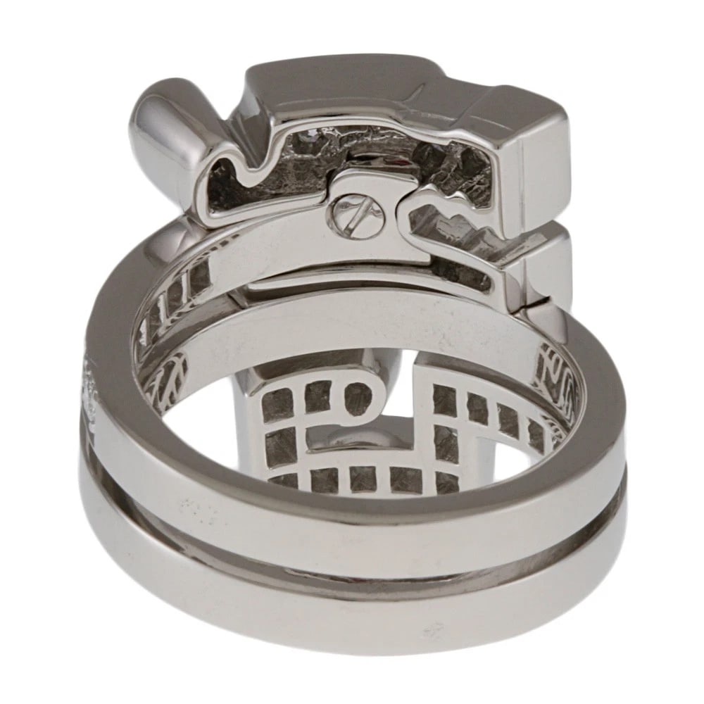 CARTIER RING K18 WHITE - 4