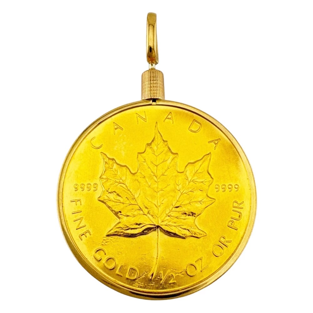 COIN PENDANT K18 GOLD (1 of 4)