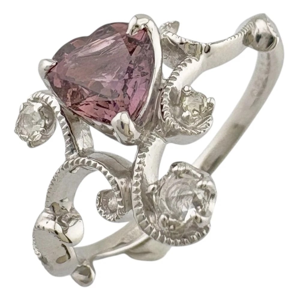 RING K18 WHITE GOLD SAPPHIRE: Ring K18 white gold sapphire Brand: Unbranded Type/Style: Ring Material: K18 white gold, Main Stone sapphire Color: Silver Size: US 7 1/8 Accessories: None Accessories Notice: When purchas