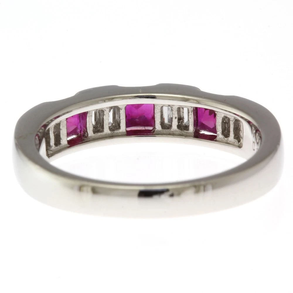 RING PT900PLATINUM RUBY - 4