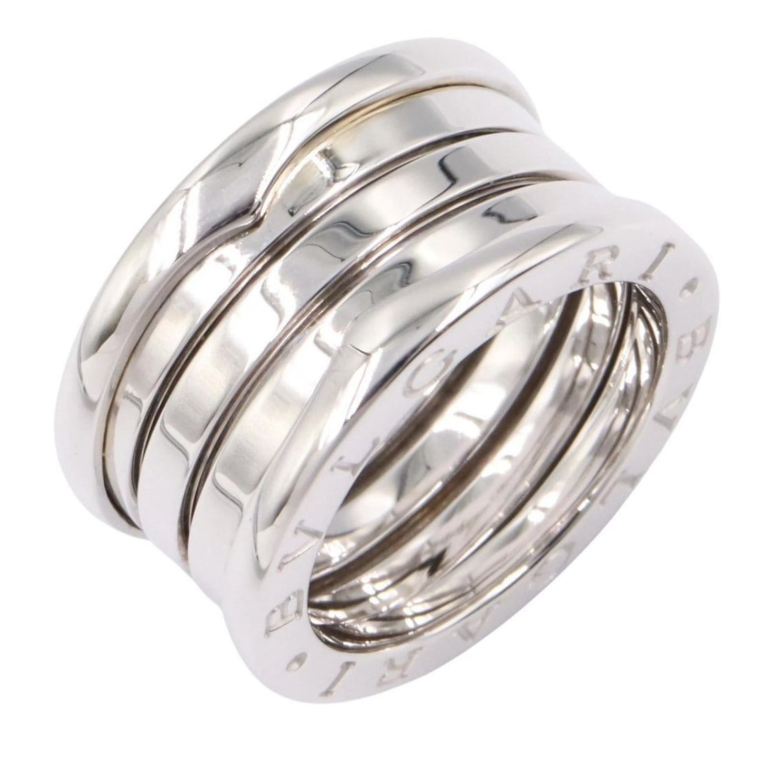 BVLGARI RING 18KWG WHITE GOLD: BVLGARI Ring 18KWG White Gold Brand: BVLGARI Type/Style: Ring Material: K18WG?White Gold?, Color: Silver Size: US size 5.5 Accessories: None Accessories Notice: When purchasing pre-owned goods,