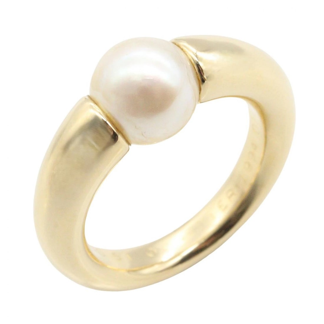 CARTIER AKOYA PEARL RING 18KYG YELLOW GOLD: CARTIER Akoya Pearl Ring 18KYG Yellow Gold Brand: CARTIER Type/Style: Ring Material: K18 (Yellow Gold), Color: Gold Size: US size 5.75 Accessories: None Accessories Notice: When purchasing
