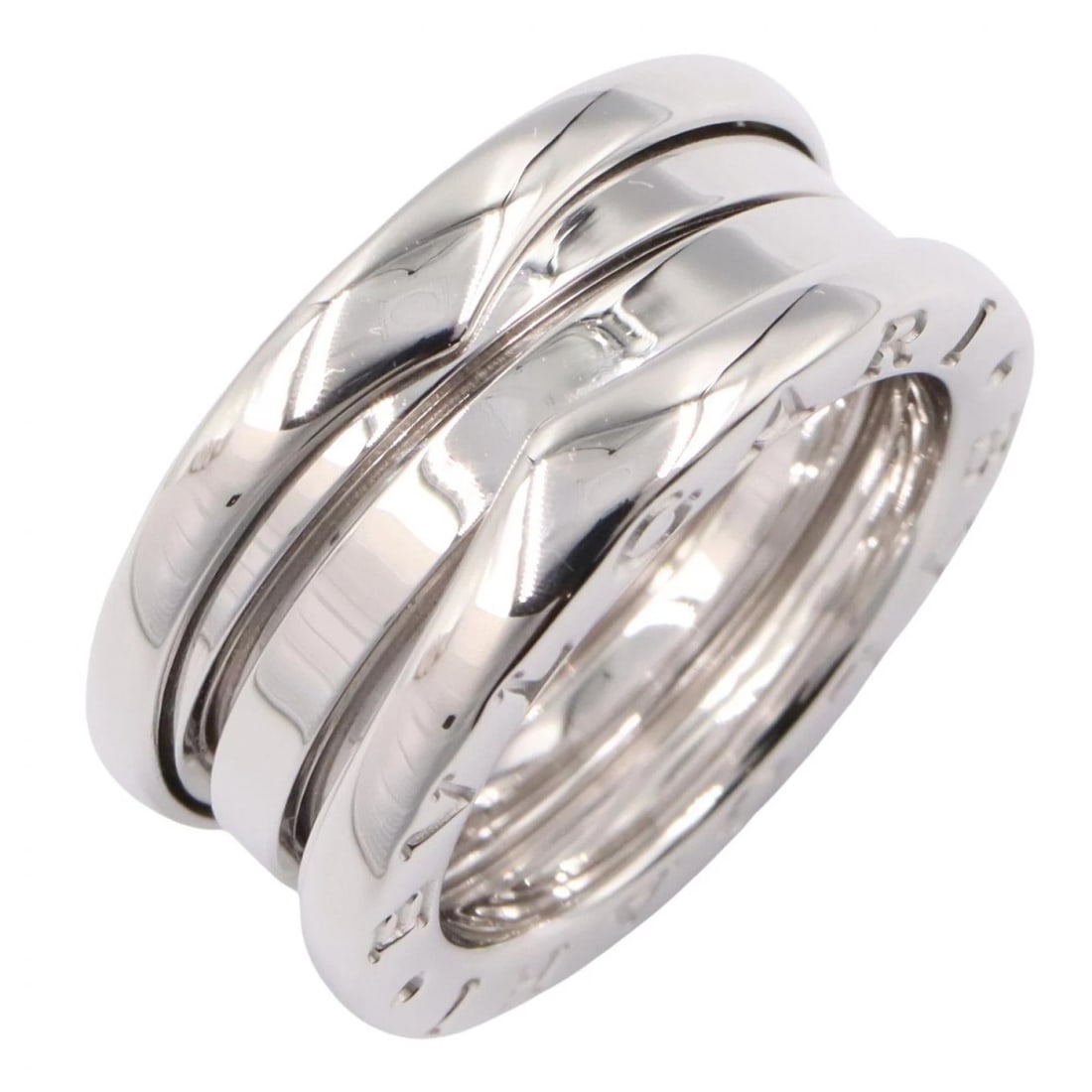 BVLGARI B-ZERO1 3 BANDS RING 18KWG WHITE GOLD (1 of 3)