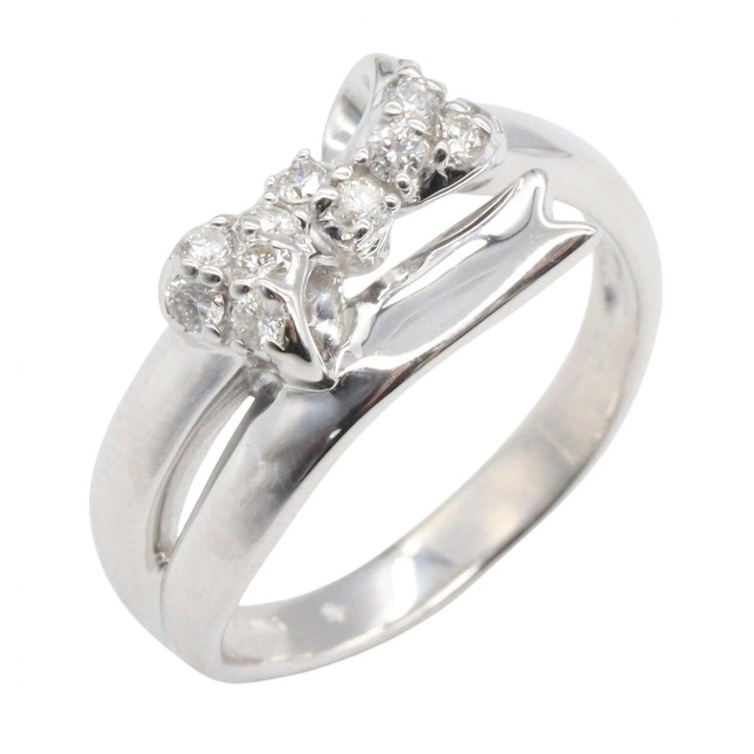 JEWELRY RIBBON RING 18KWG WHITE GOLD: JEWELRY Ribbon Ring 18KWG White Gold Brand: JEWELRY Type/Style: Ring Material: K18WG?White Gold?, Color: Silver Size: US size 5.25 Accessories: None Accessories Notice: When purchasing pre