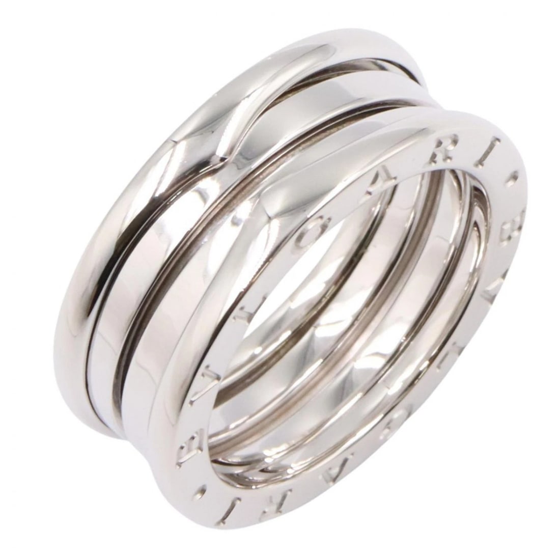 BVLGARI B-ZERO1 RING 3 BANDS 18KWG WHITE GOLD (1 of 3)