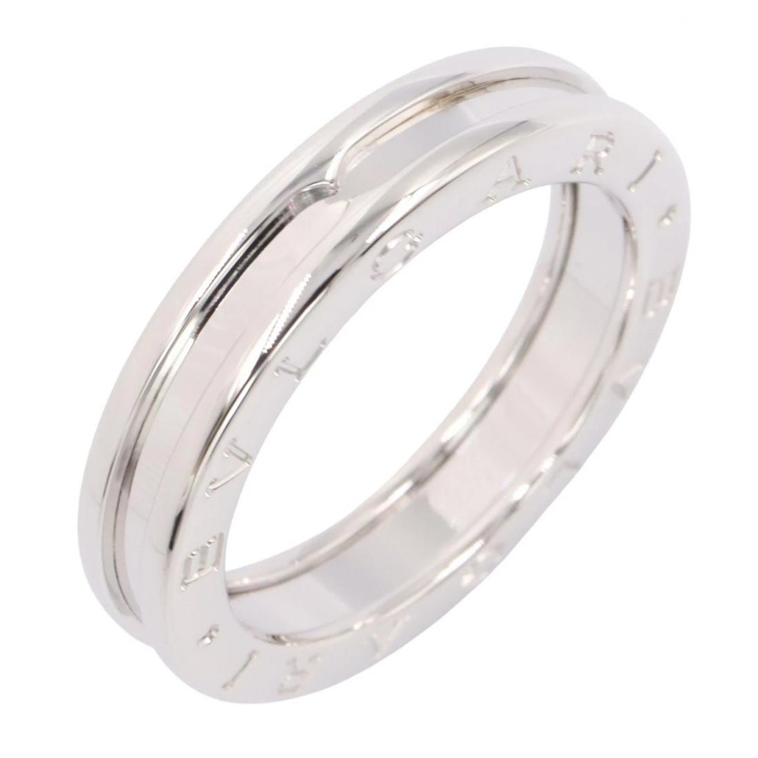 BVLGARI B-ZERO1 RING 1 BAND 18KWG WHITE GOLD: BVLGARI B-zero1 ring 1 band 18KWG White Gold Brand: BVLGARI Type/Style: Ring Material: K18WG?White Gold?, Color: Silver Size: US size 8.75 Accessories: None Accessories Notice: When purcha