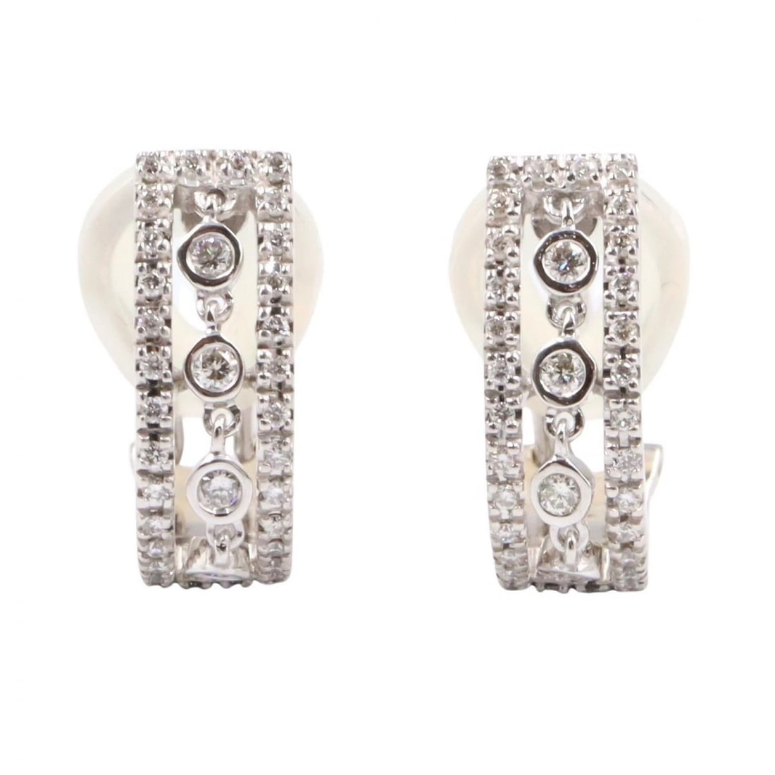 JEWELRY JEWELRY MAKI DIAMOND PIERCED EARRINGS (1 of 3)