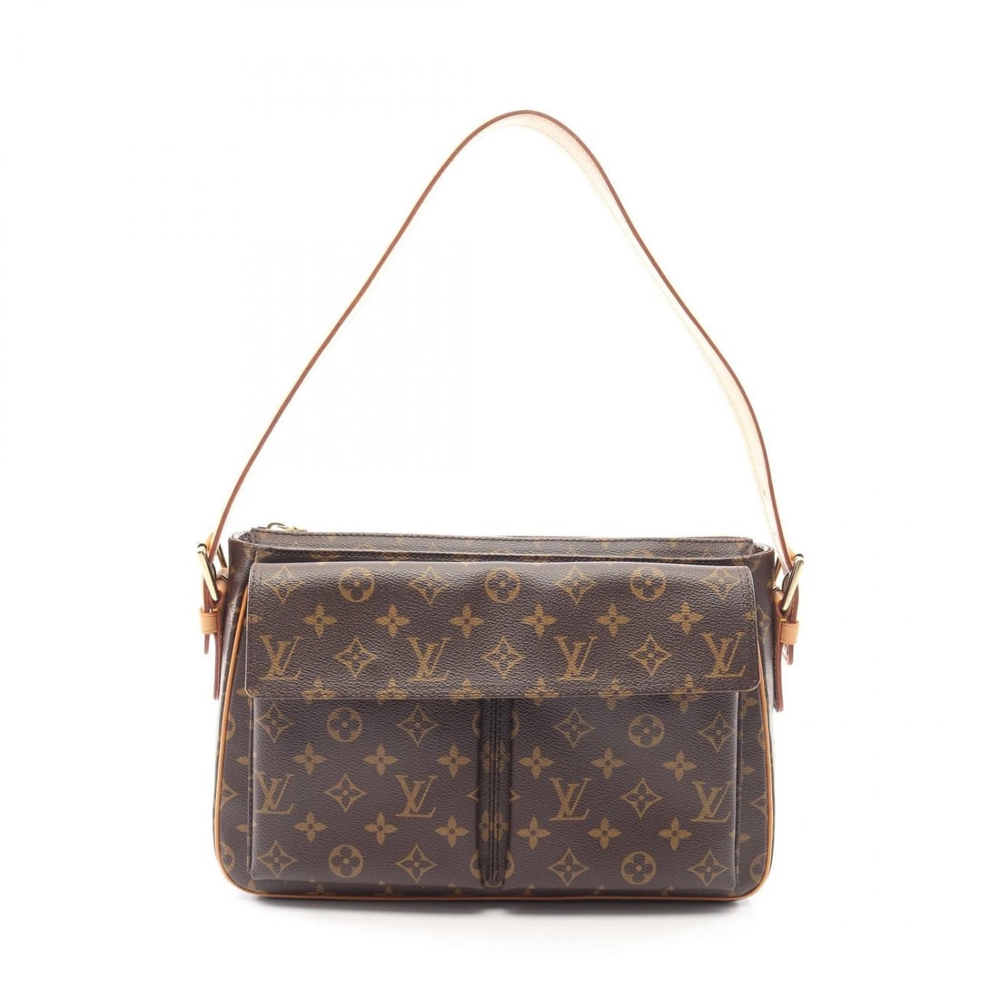 LOUIS VUITTON VIVACITE GM SHOULDER BAG MONOGRAM CANVAS: LOUIS VUITTON Vivacite GM Shoulder Bag Monogram canvas Brand: LOUIS VUITTON Type/Style: Shoulder Bag Material: Exterior Material Monogram ? PVC coated canvas ? leather Color: Exterior Color Brown?ish 