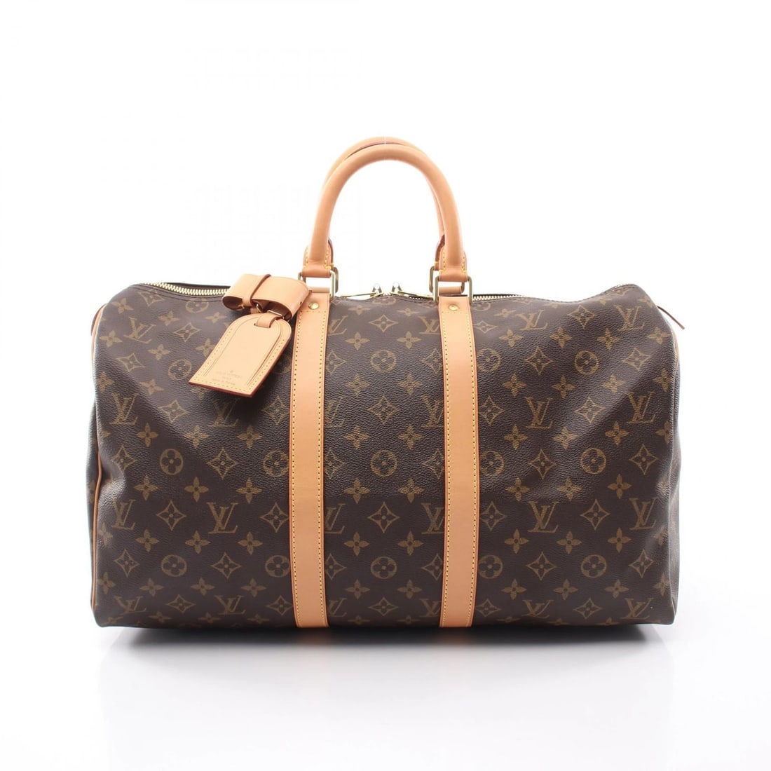 LOUIS VUITTON TRAVEL DUFFEL BAG MONOGRAM CANVAS LEATHER (1 of 4)
